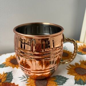 Eco One by Silver One Copper Moscow Mule Mug Marked NWOT